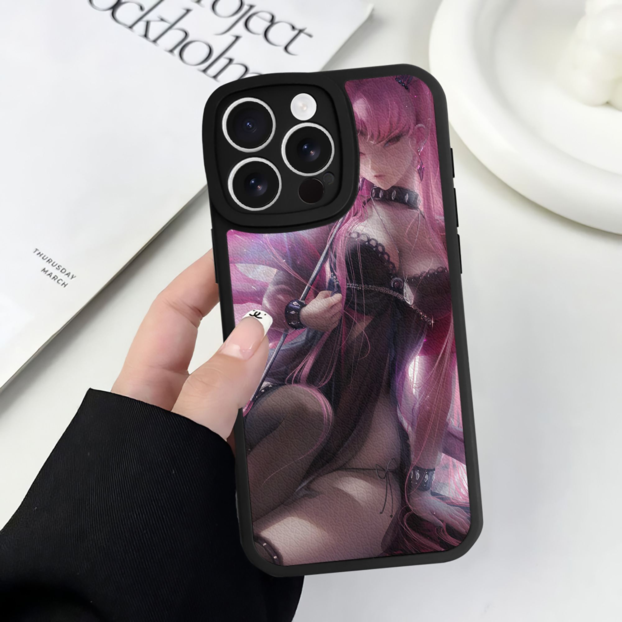 （画像用） 美少女戦士セーラームーン Sailor Moon 【iPhone 16シリーズ対応】シリコンスマホケース（レザー調） 材質：シリコン